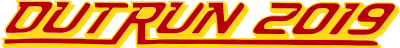 OutRun 2019 logo for Sega Mega Drive